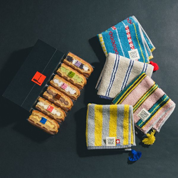 タッセル付今治タオルハンカチ＆ワッフルケーキ6種セット | 公式